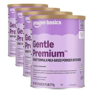 image:imageAmazon Brand  Mama Bear Gentle Premium Baby Formula Powder DHA for Brain Support Gentle Immune Blend 6 2FL HMO For Fusiness Crying amp Gas 215 oz 134 pound Pack of 1332 Ounce Pack of 4