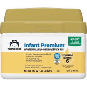 image:imageAmazon Brand  Mama Bear Infant MilkBased Baby Formula Powder with Iron 2FL HMO Omega3 DHA and Choline Brain Growth Immunity NonGMO 139 pound Pack of 1